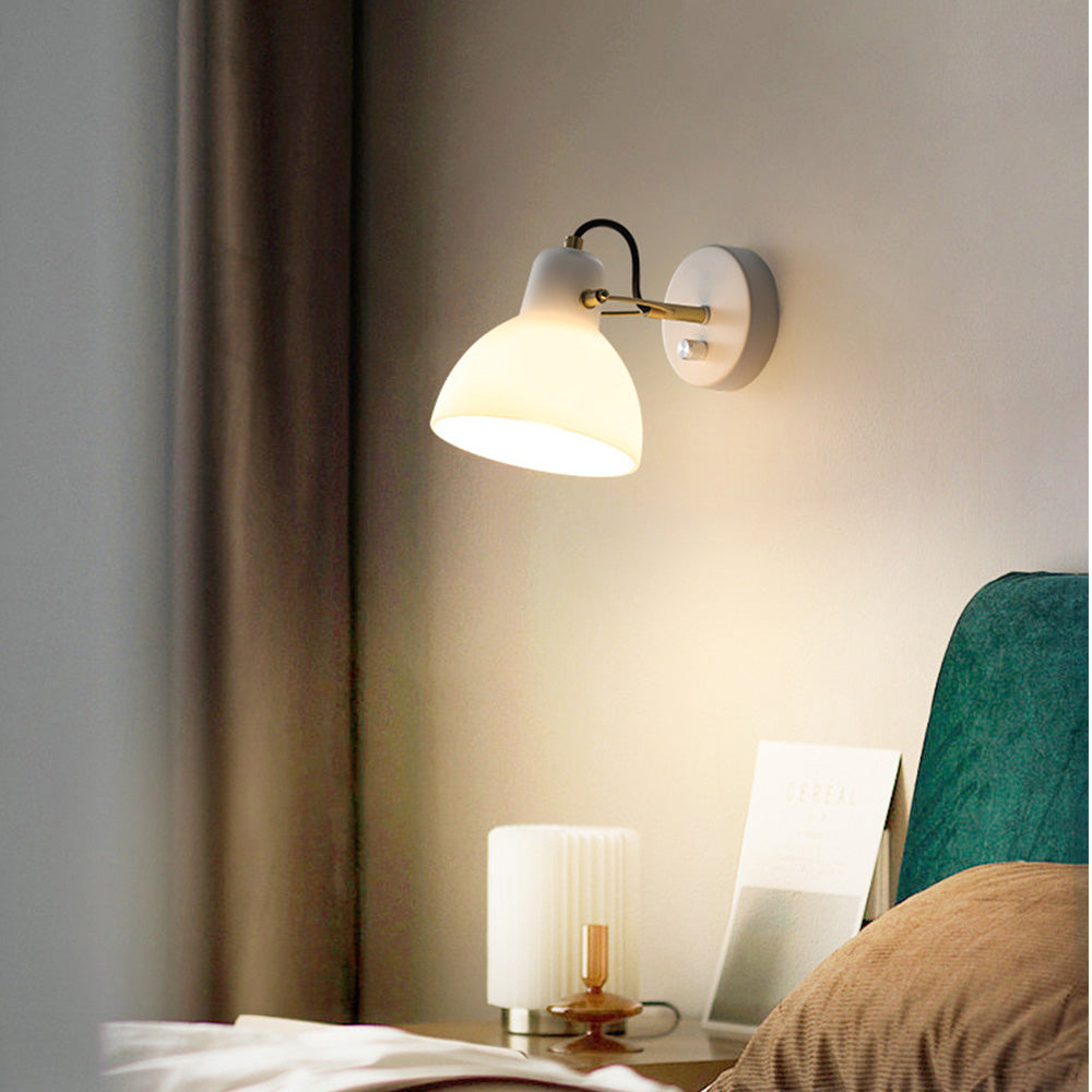 EssenceGlow - Minimalist White Glass Wall Lamp