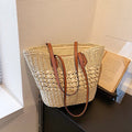 BohoVibe Tote – Elegant Straw Shoulder Bag