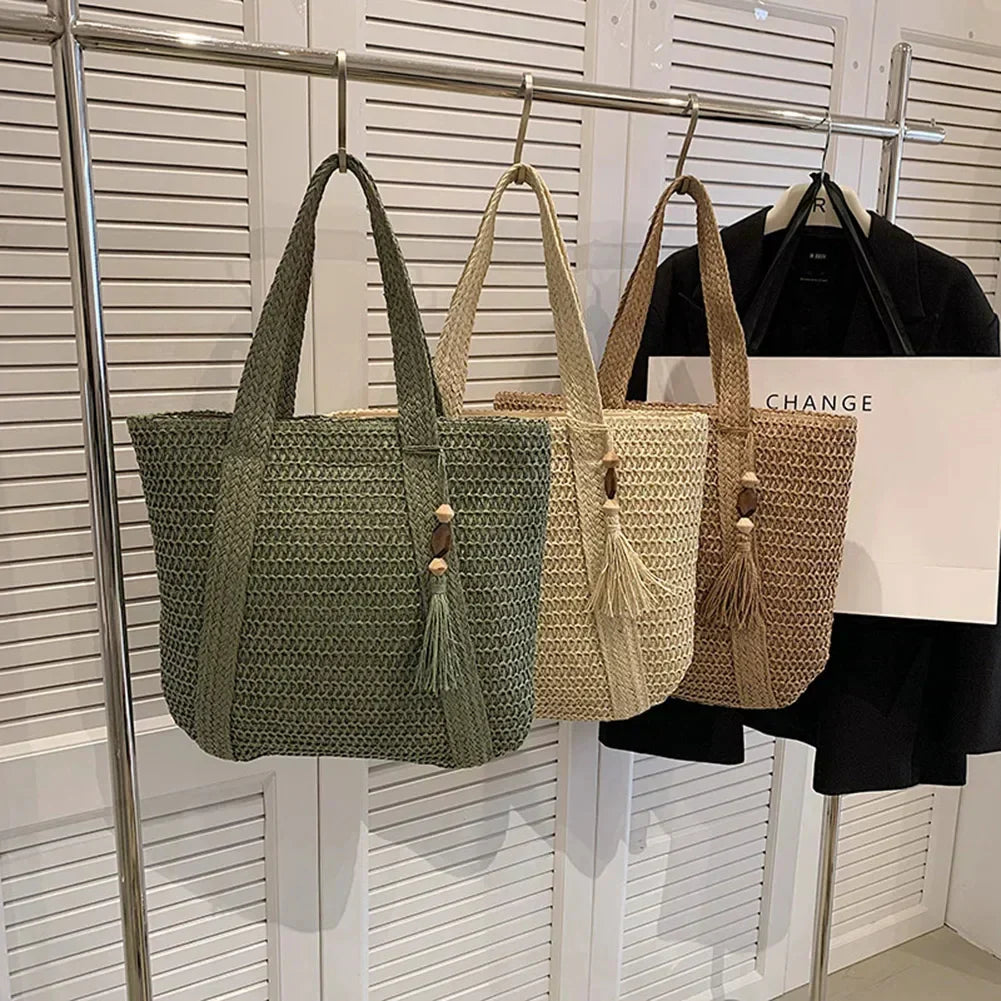 EcoChic Handbag - Stylish Woven Ladies' Bag