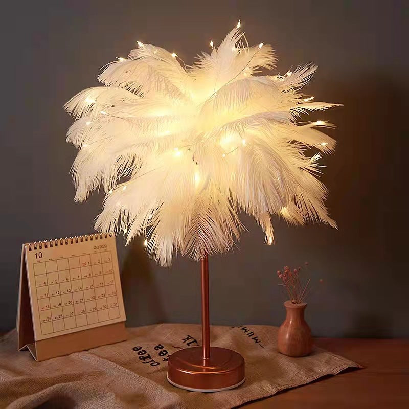 OstrichGlow Nightlight - Unique Mood Lamp with Pink Base