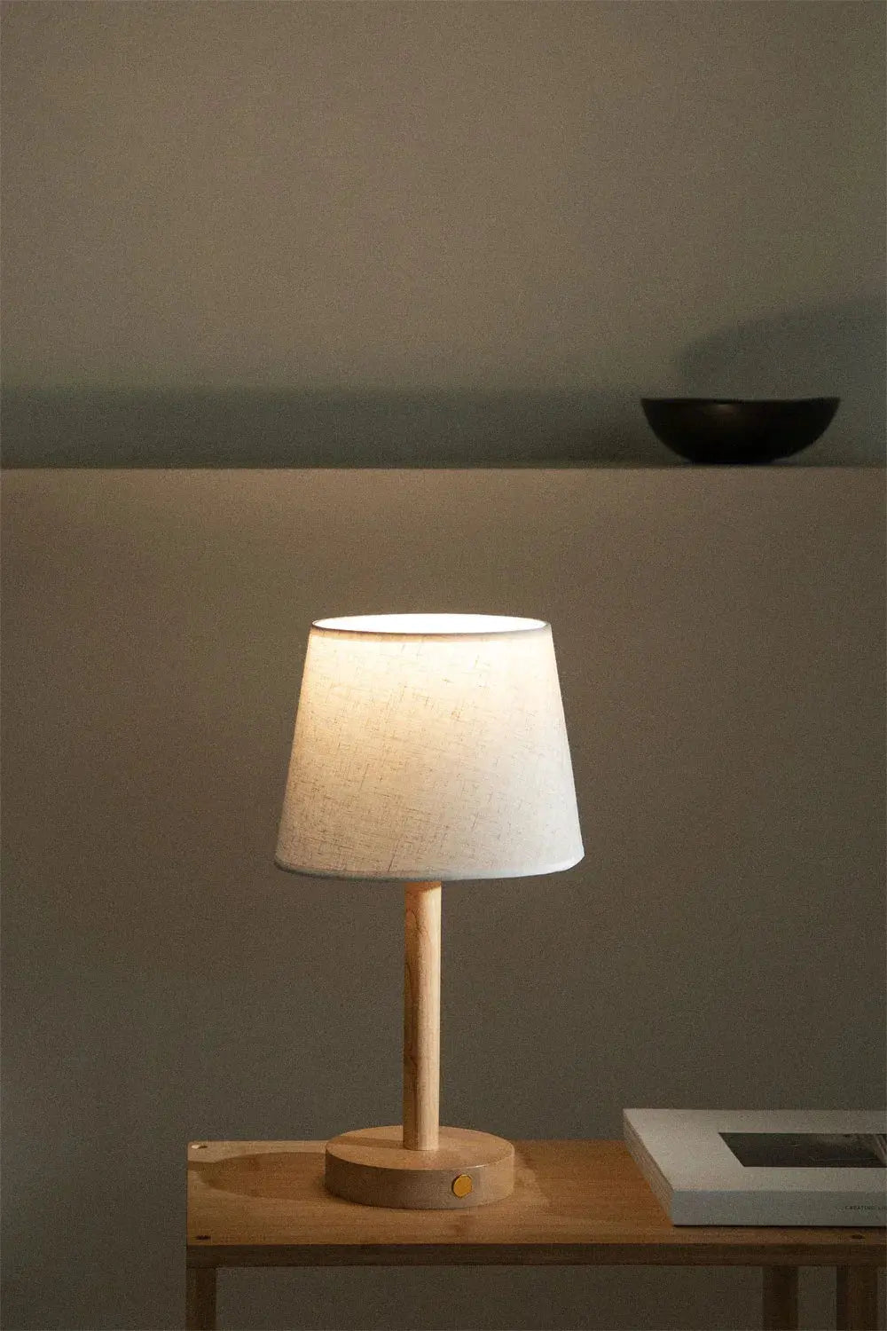 Wooden LED Night Light WoodGlow – Modern & Wireless Illumination