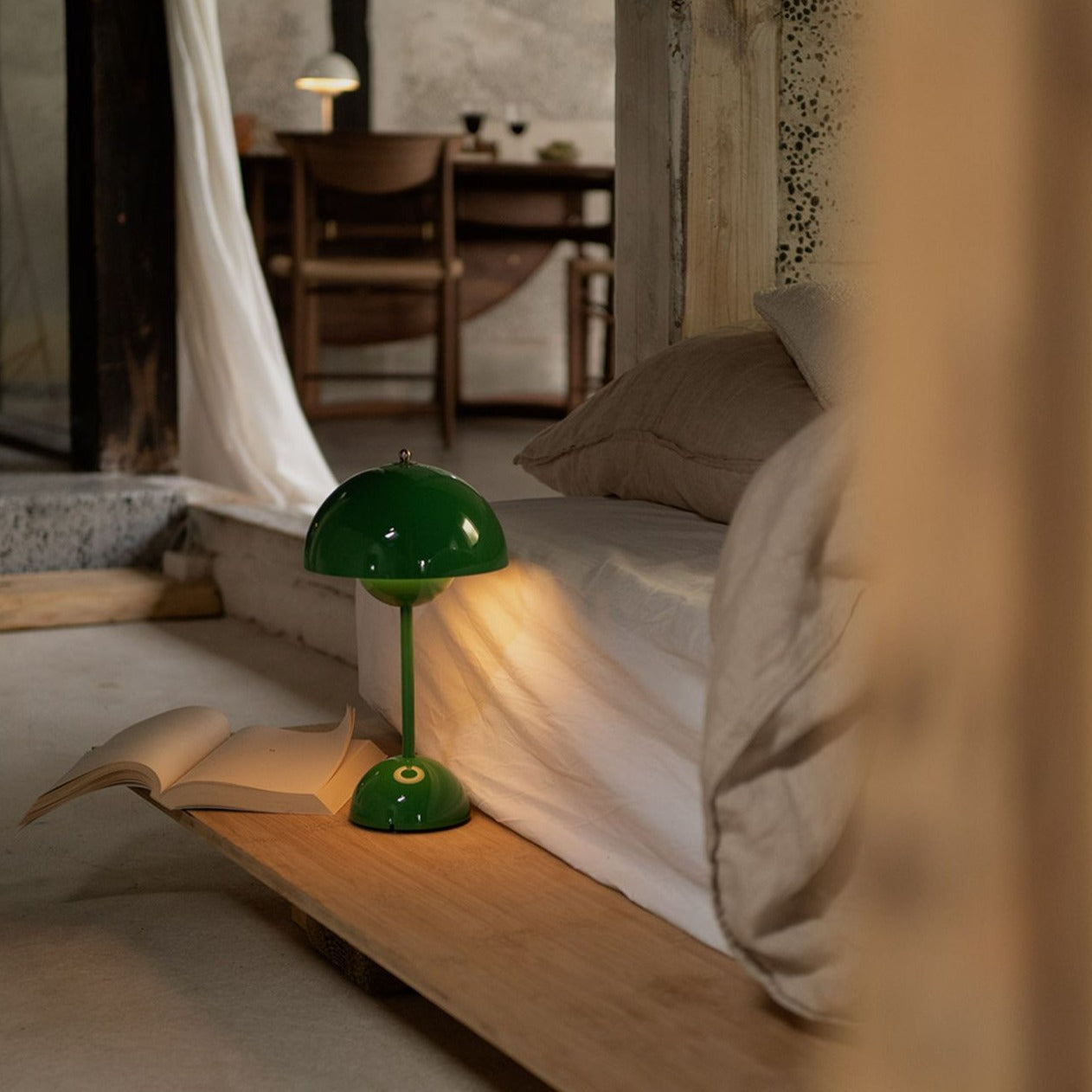 LunarGlow Table Lamp - Dimmable LED Lighting for Any Interior