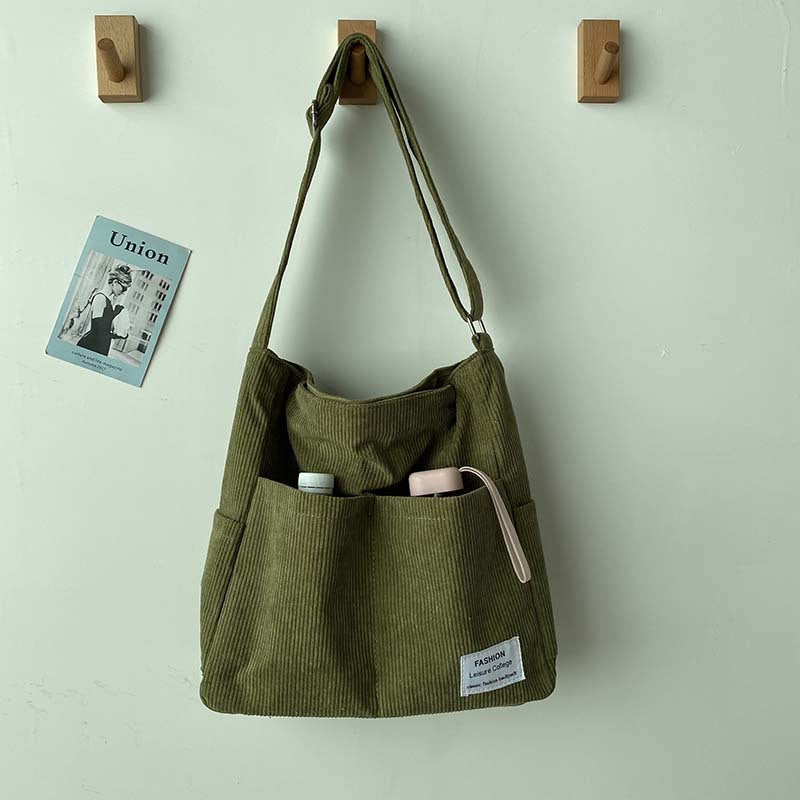 StyleLoom - Luxury Corduroy Shoulder Bag for Women