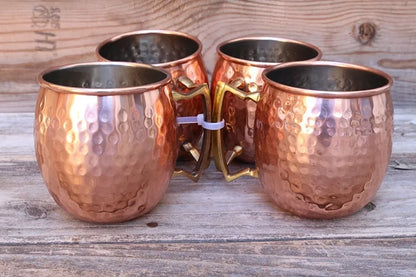 ChillCopper – Set of Hammered Copper Mugs