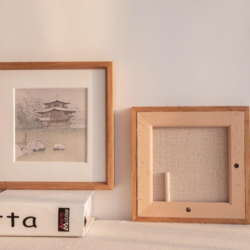 WoodFrame - Elegant Square Wooden Photo Frame