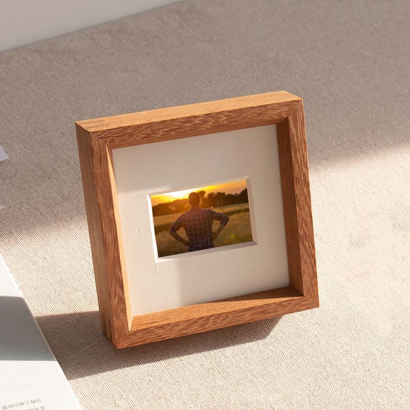 WoodFrame - Elegant Square Wooden Photo Frame