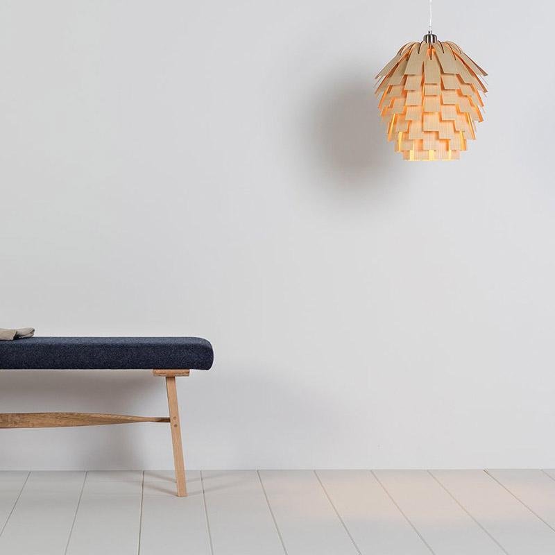 ArtichokeGlow Pendant - Luxury Wooden Pendant Light with Rustic Charm