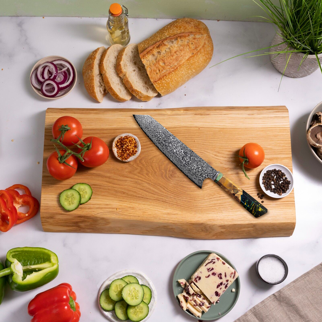 Culinary Perfection - EmeraldKnife: Japanese Chef's Knife with Damascus Steel