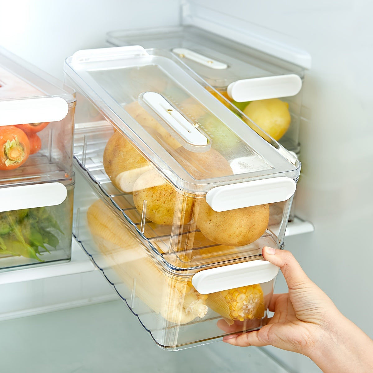 FreshGuard - Elegant Food-Safe Refrigerator Organizer