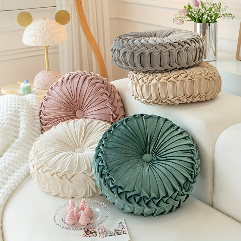 Velvet Pumpkin Cushion - Luxury Plush Cushion for Comfort