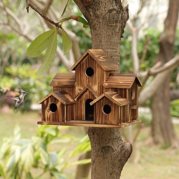 NatureNest – Stylish Handmade Wooden Birdhouse