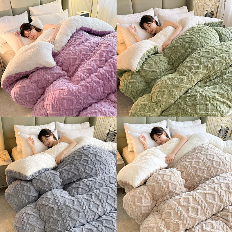 SereneSleep Winter Duvet Cover - Luxurious Cashmere Fleece Duvet for Ultimate Winter Comfort