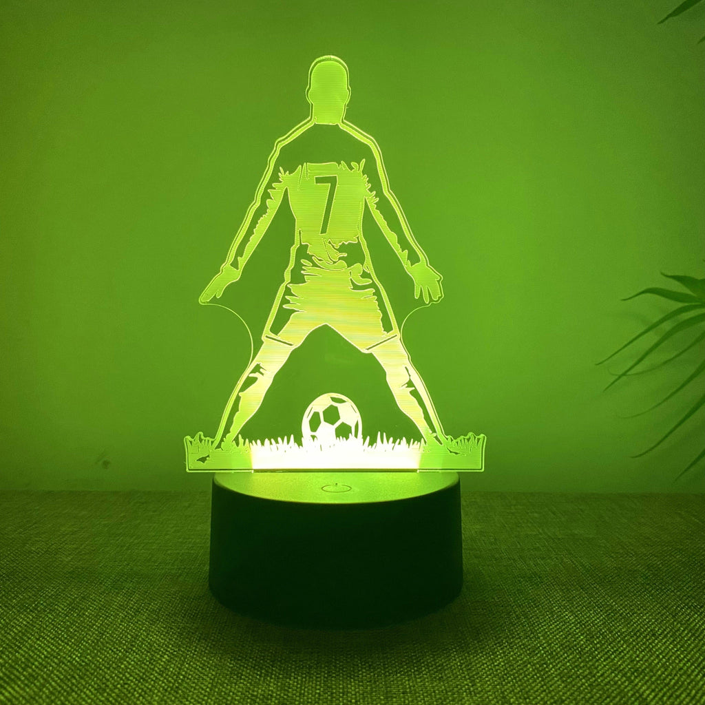 SportGlow – 3D Footballer LED Mood Light with Color Gradient