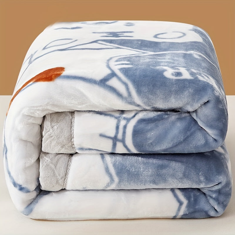 CozyCartoon Fleece Blanket - Soft and Cheerful
