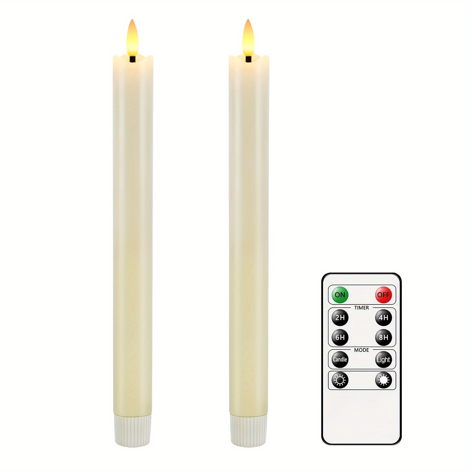Eebuss Flameless Taper Candles – Realistic LED Effect