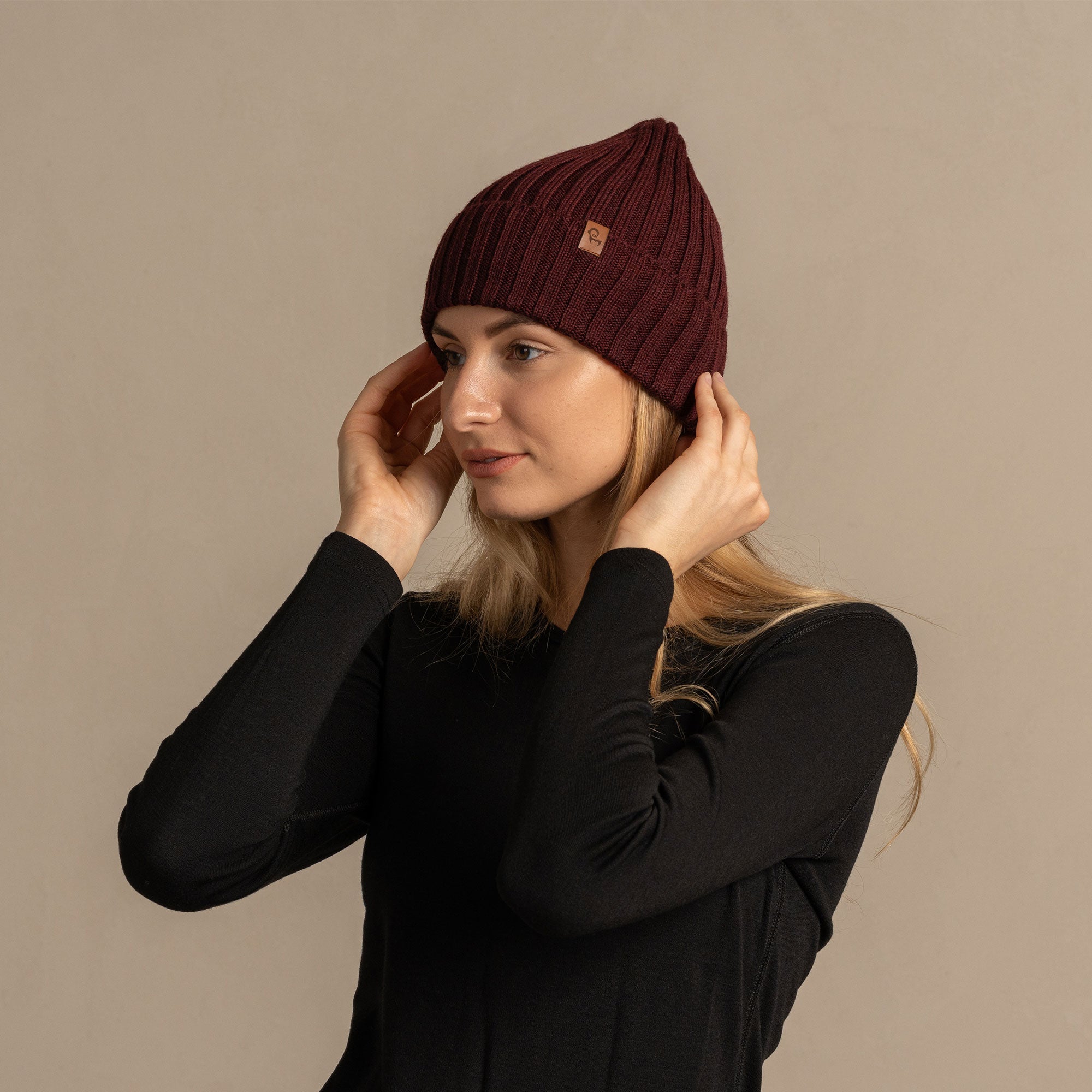 CozyMerino Beanie - Luxury Merino Wool Beanie for Women