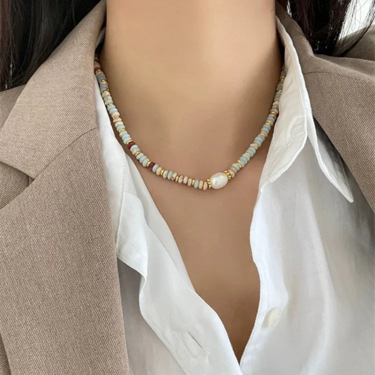 Elena's Vibrant Natural Stone Jewellery Set
