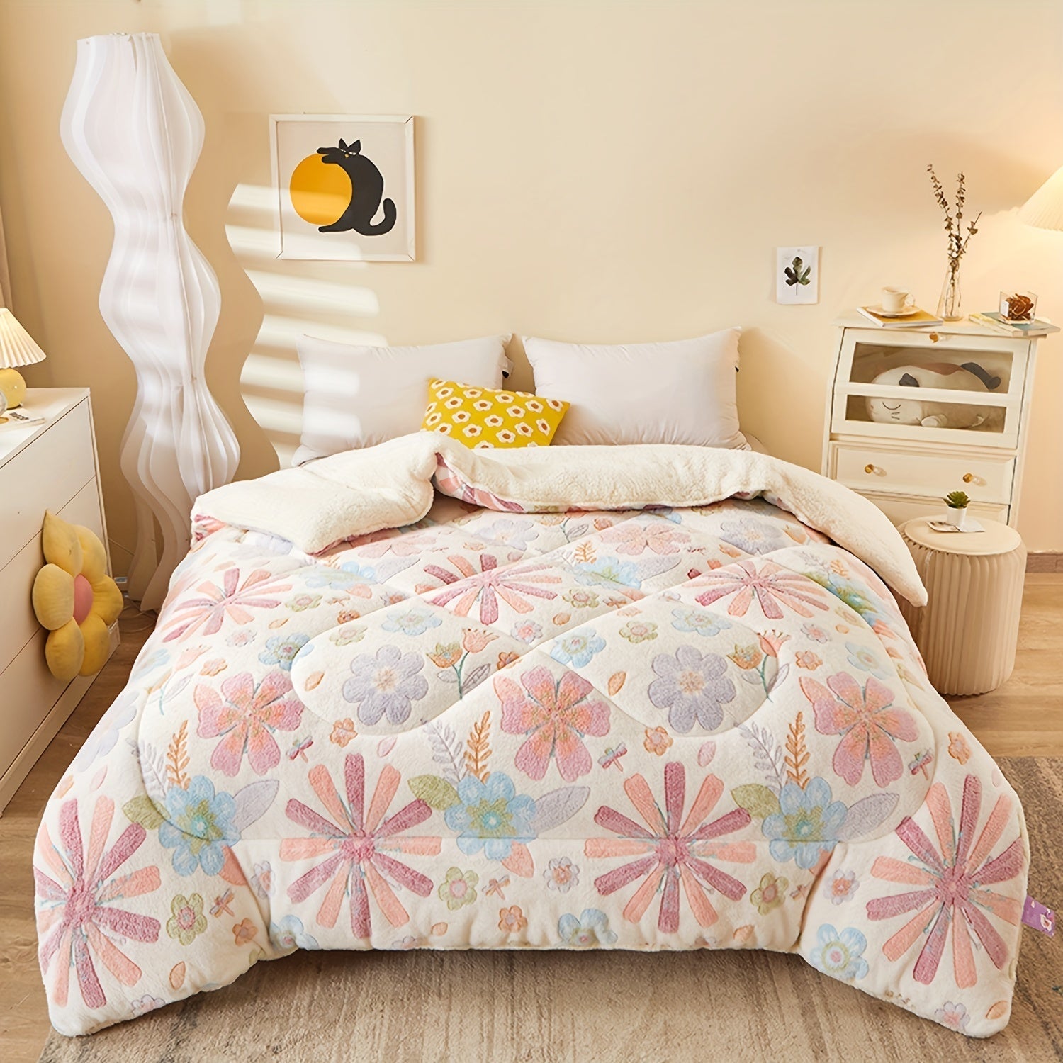 FloralDream – Soft Fleece Winter Duvet
