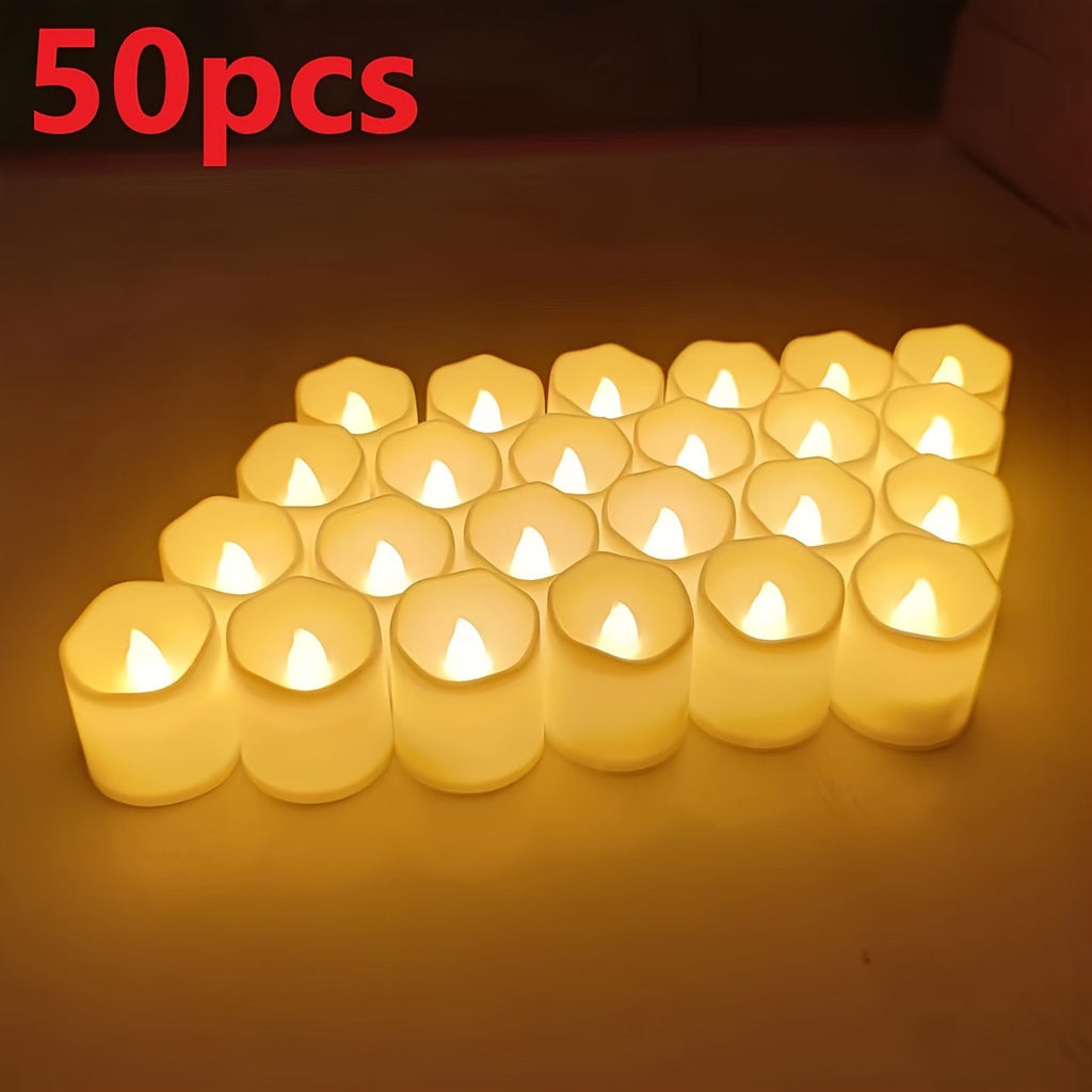 RomanticGlow - Flameless LED Tealights for Atmospheric Moments