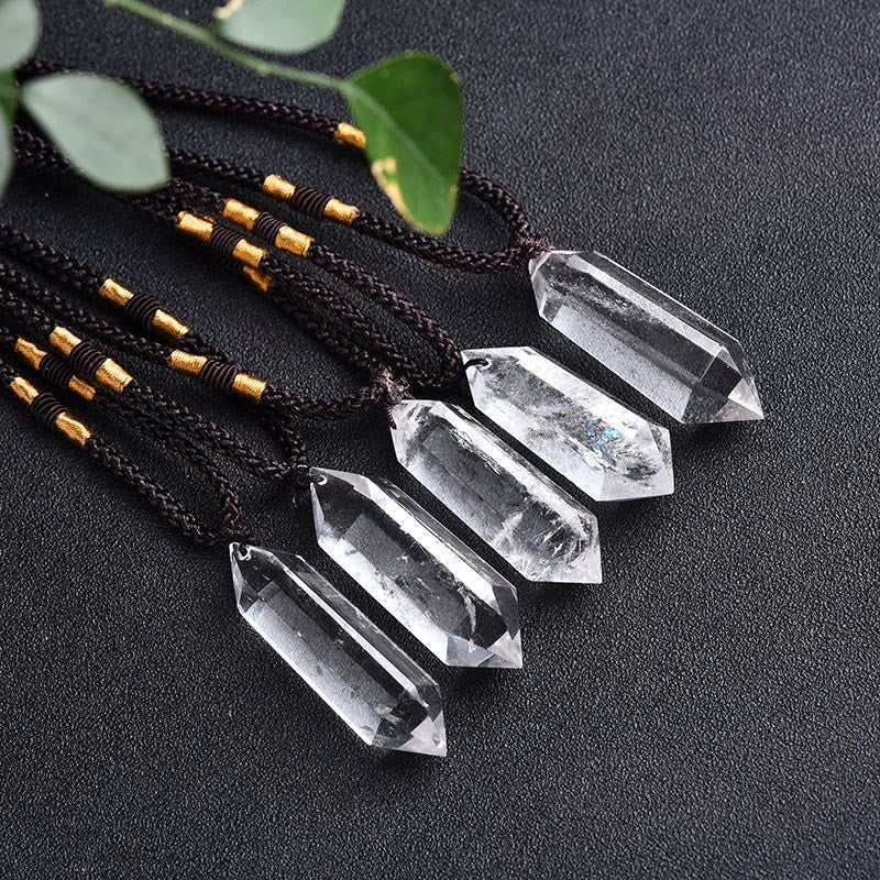Amethyst Healing Crystal Necklace - Lyra Collection