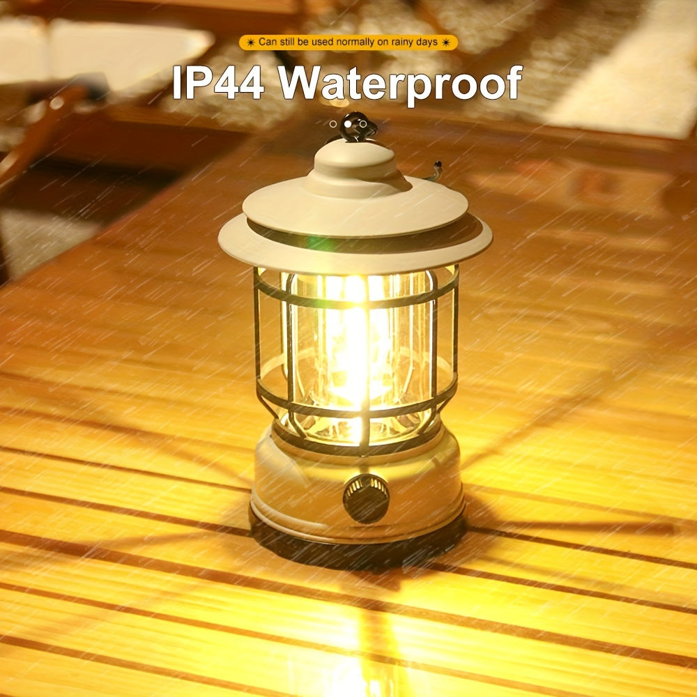 RetroGlow Lamp – Dimmable Rechargeable LED Outdoor Lighting