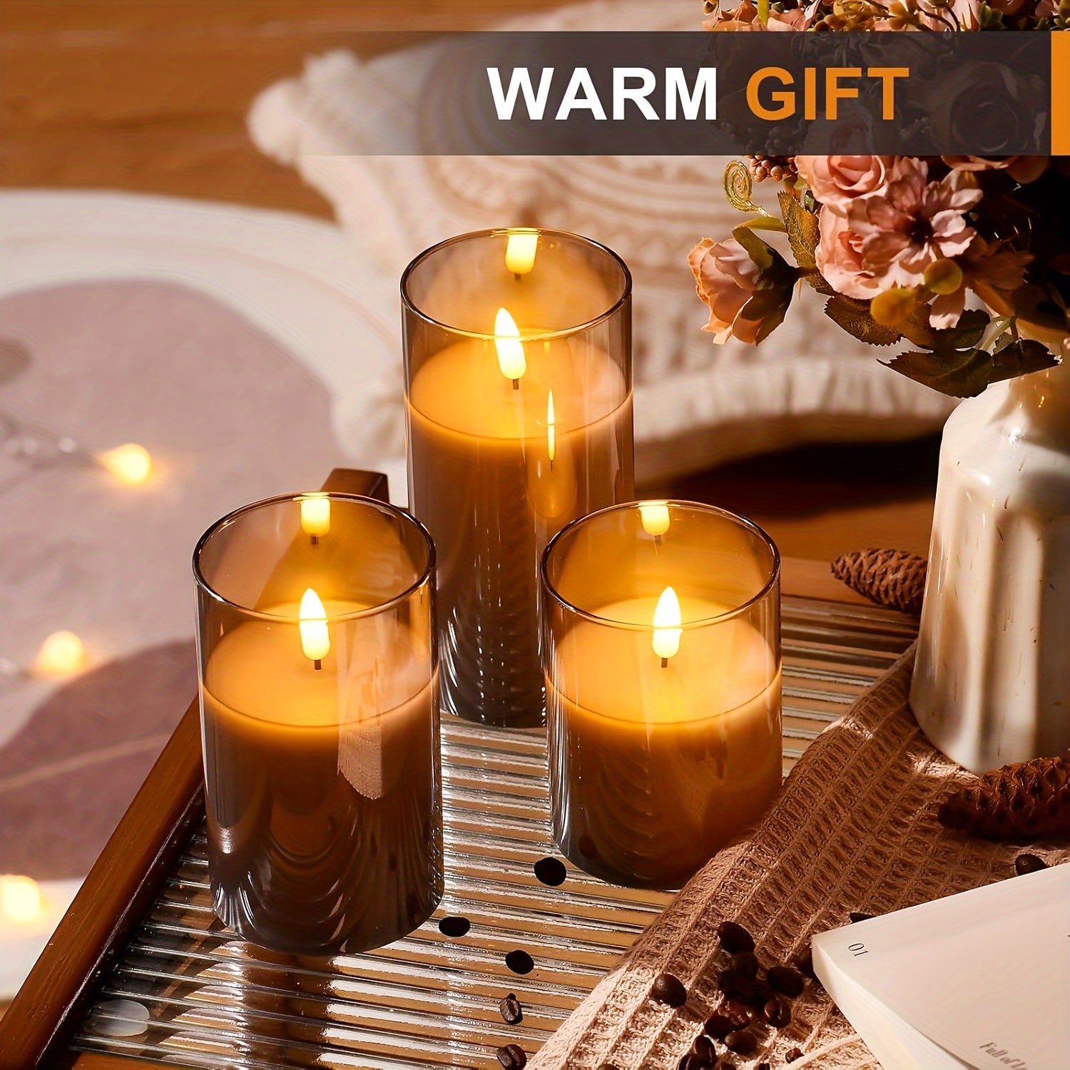 FlameFree LED Candle Set – Stylish Ambient Lighting for Indoor and Outdoor Use