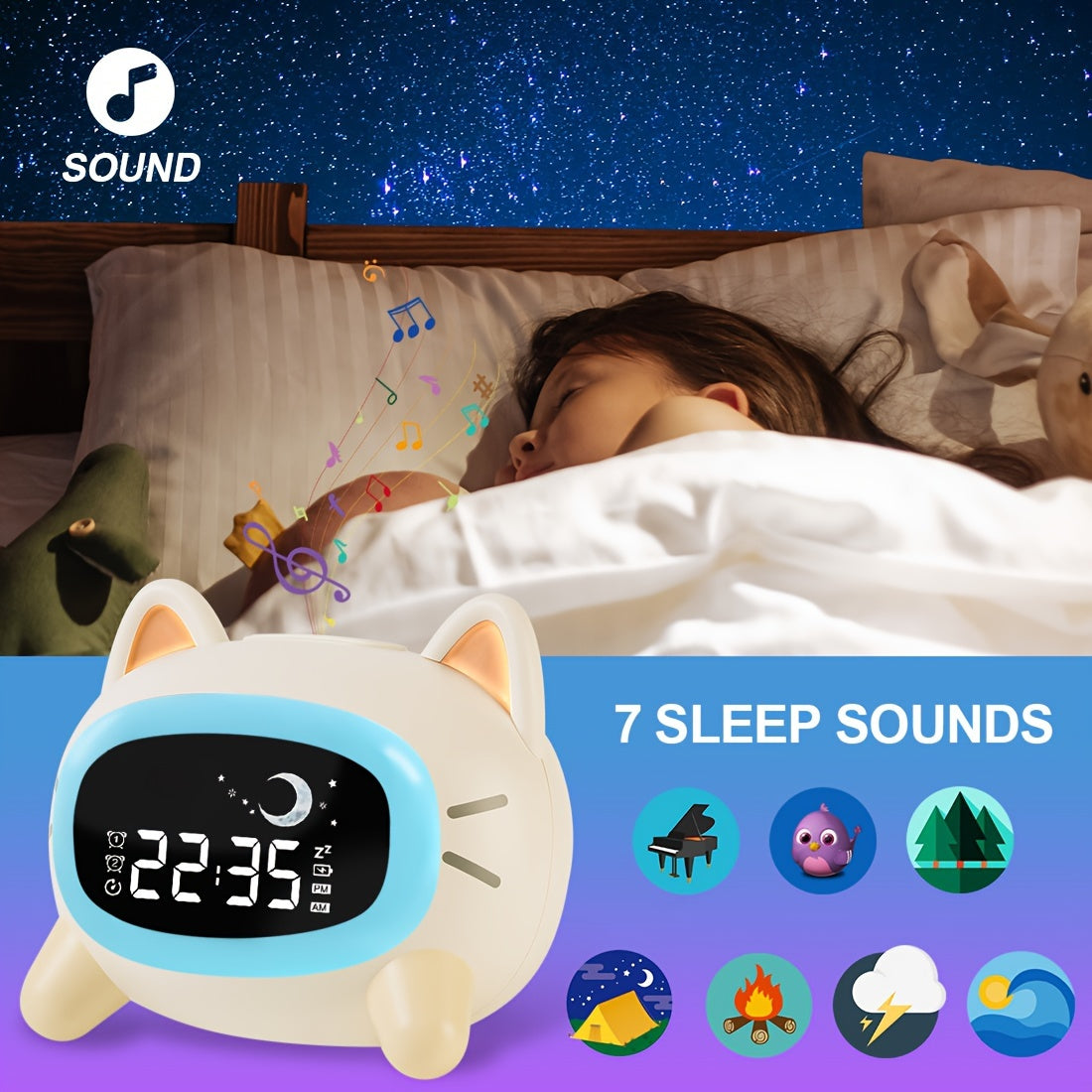 DreamClock – Smart Digital Alarm Clock with Sleep Timer