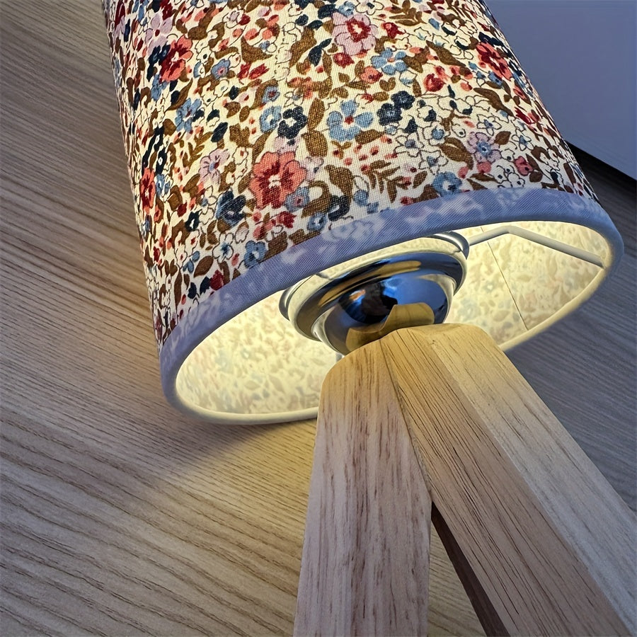 WoodLight Table Lamp - Minimalist Wooden Lamp with USB