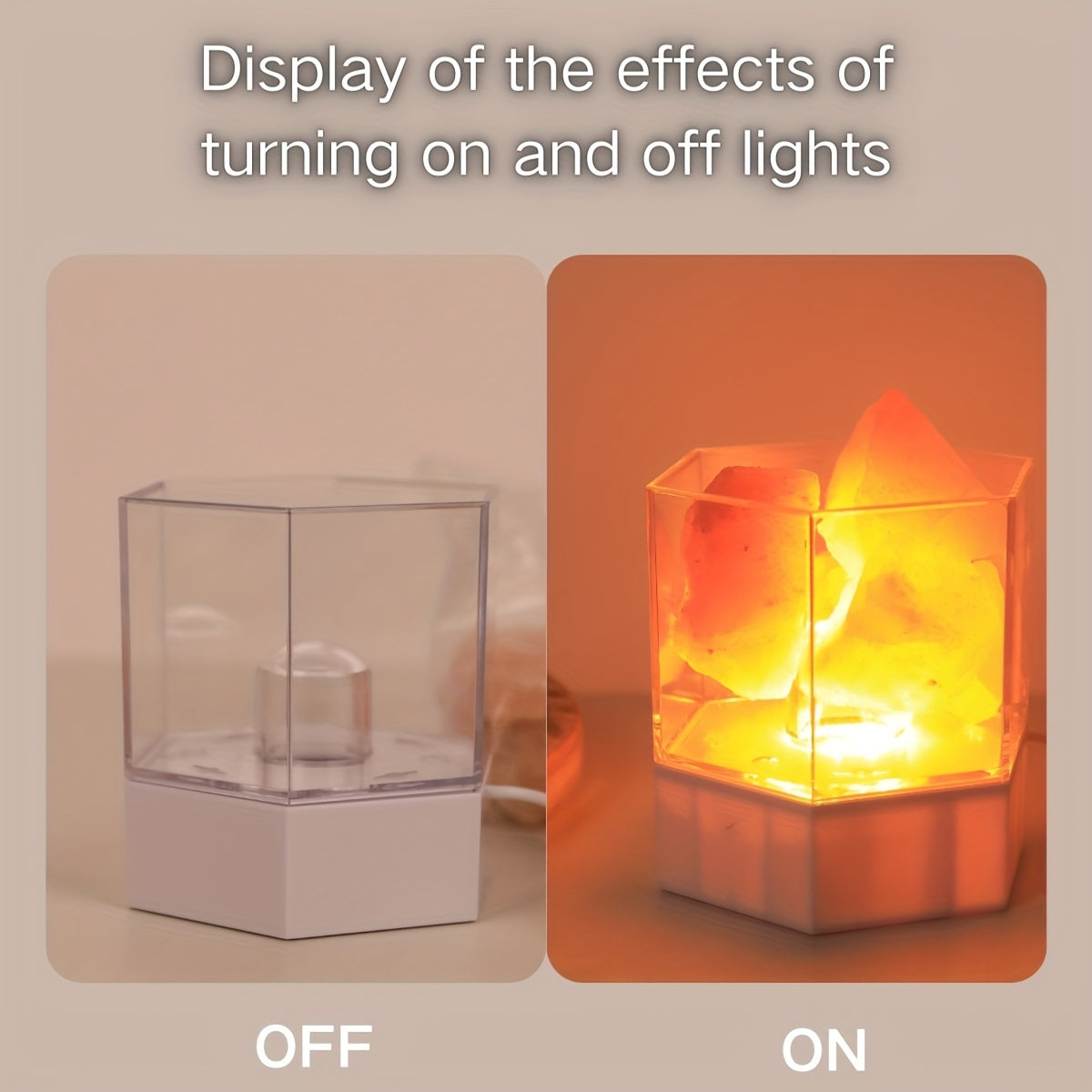 HimalayanGlow Lamp – Atmospheric Salt Night Lamp with USB