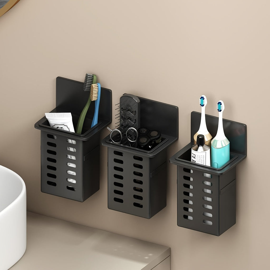 ChicStore - Black Wireless Wall Storage for Cosmetics