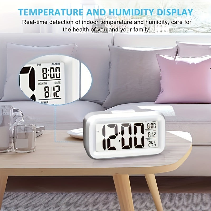 SmartGlow Clock - Stylish Digital Alarm Clock with Nightlight