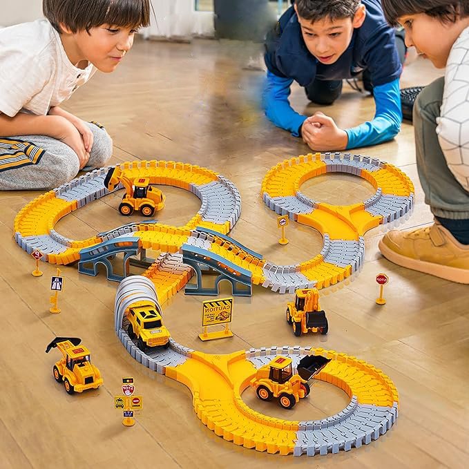 SpeedFlex Track – Flexible Racetrack with LED Vehicles
