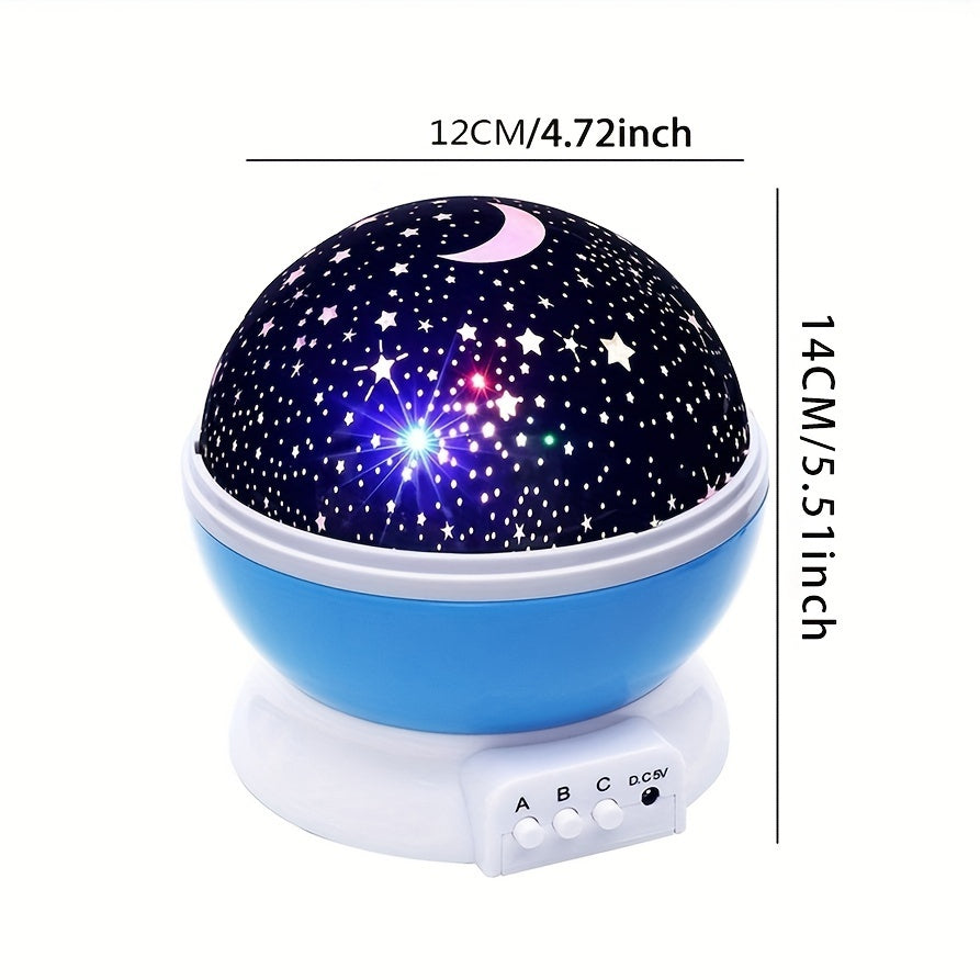 StarryDream Projector – Colourful Star Lamp with 360° Rotation