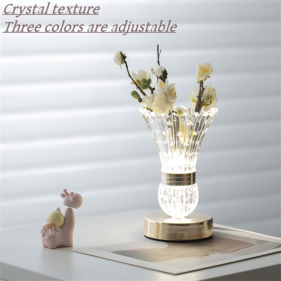 CrystalGlow Lamp – Luxury LED Crystal Table Lamp