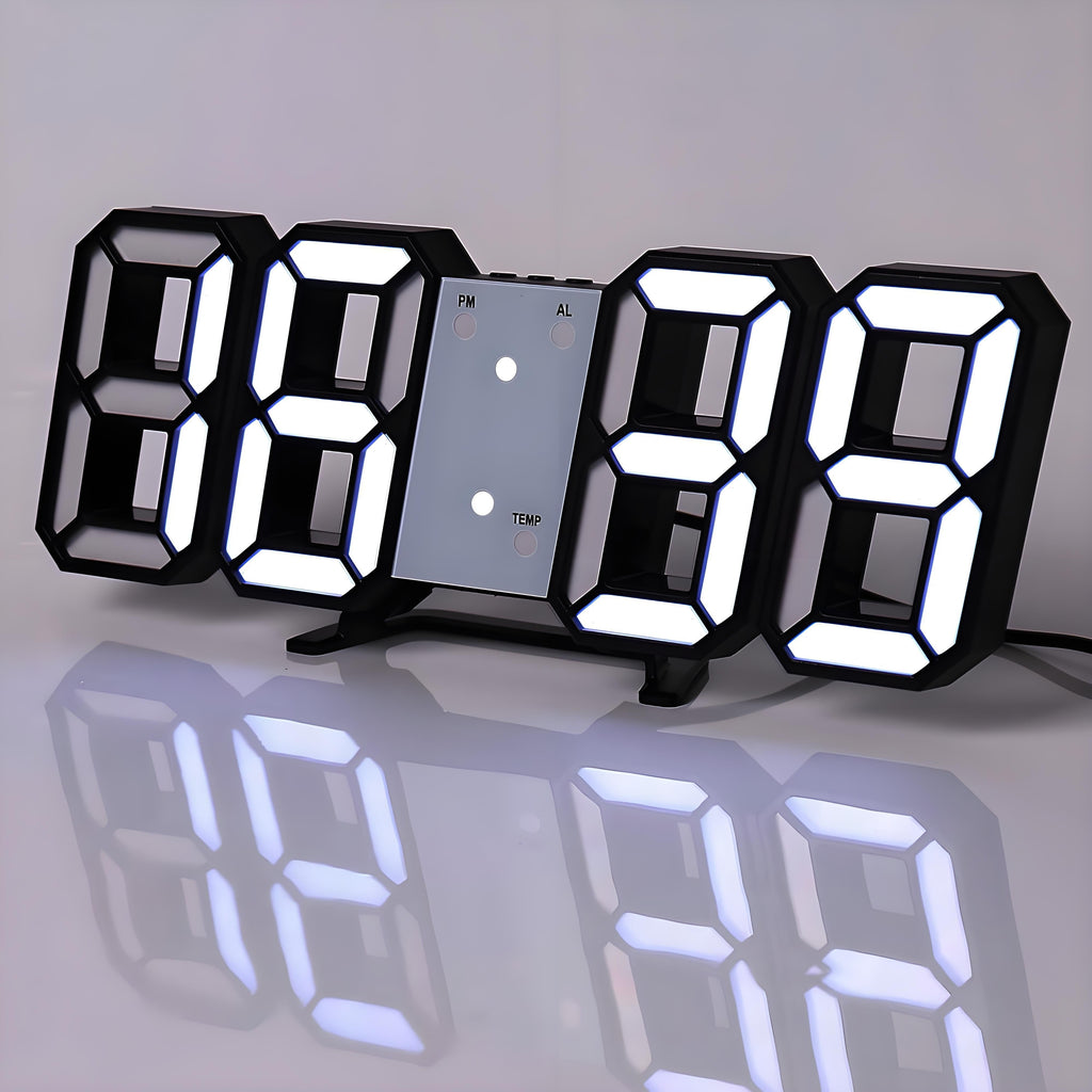 DigiTime Clock – LED 3D Clock with Calendar & Temperature