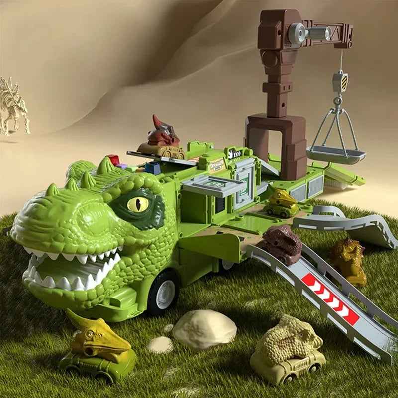 DinoRoar Truck - Foldable Dinosaur Adventure Wagon