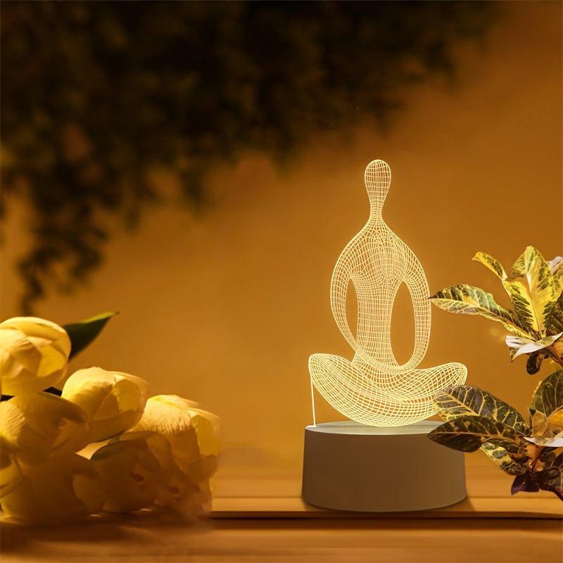 ZenLight - Modern 3D Yoga Night Light