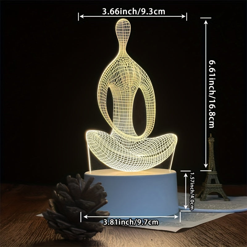 ZenLight - Modern 3D Yoga Night Light