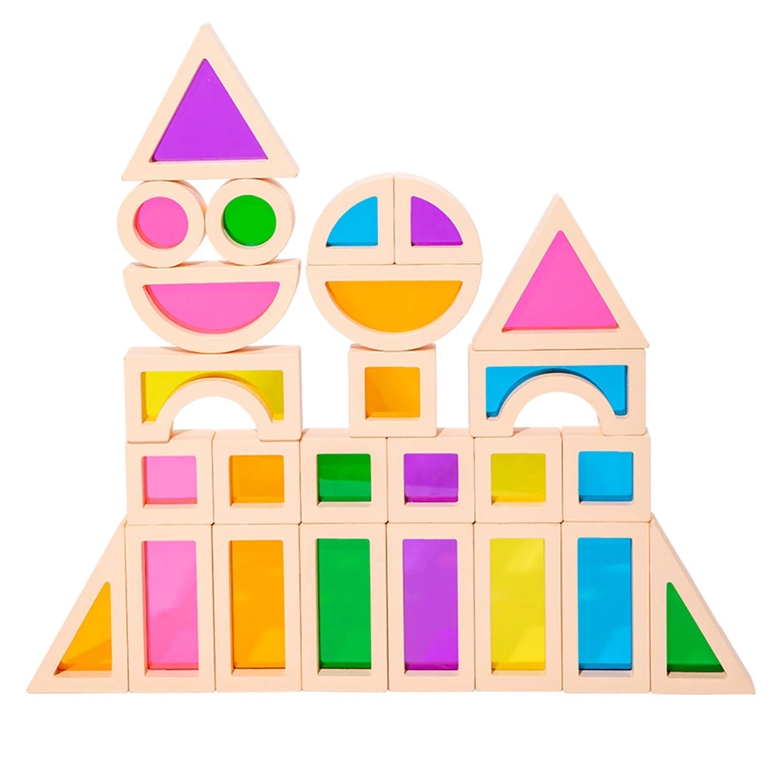 CreativeBlocks – Colorful Wooden Play Stones for Children