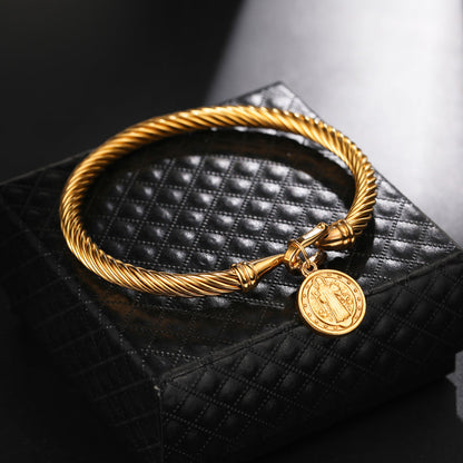 Benedetta – Elegant Saint Benedict charm bracelet