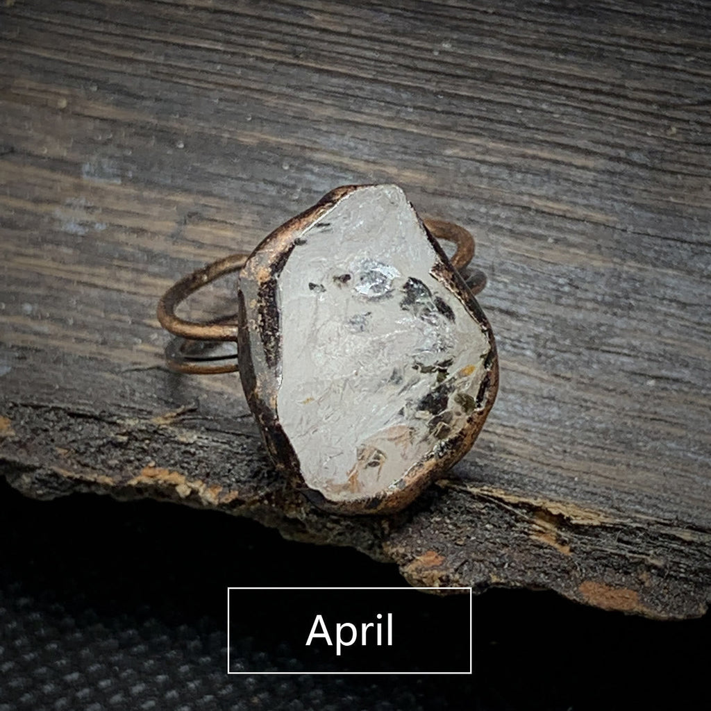 Elegant Natural Birthstones Ring - Selina