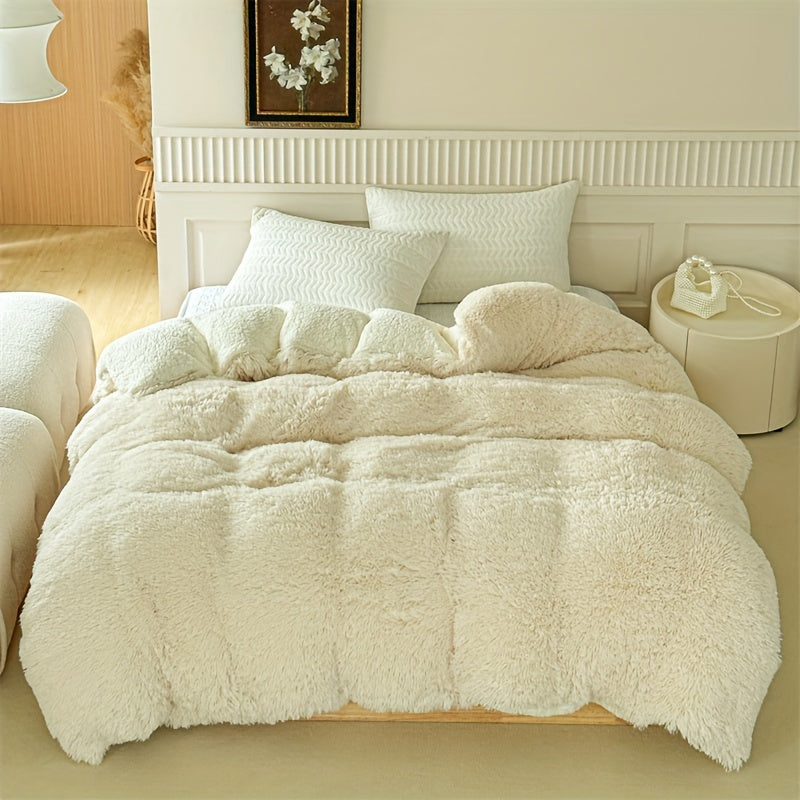 Luxurious Thick Lambskin Blanket for Warmth and Elegance