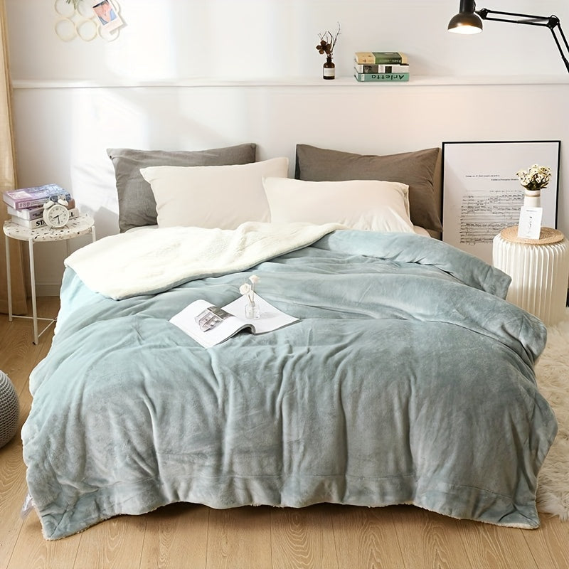 LuxeFlannel – Dubbelzijdige Sherpa Deken voor Ultiem Comfort