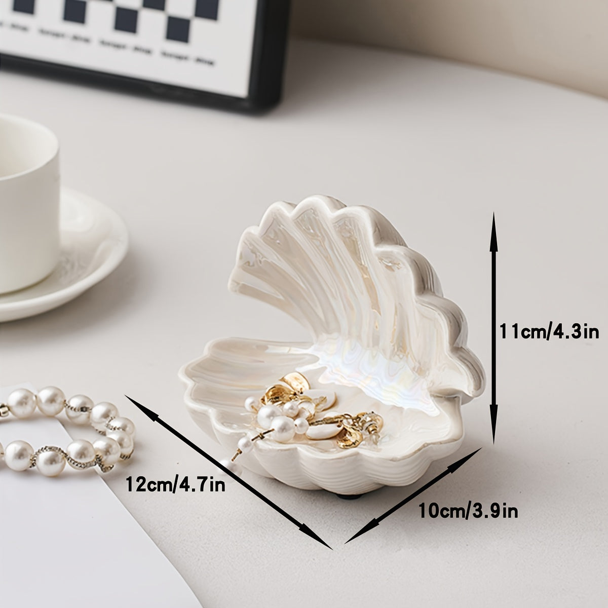 ArtBowl - Elegant Porcelain Jewelry Bowl for Decoration
