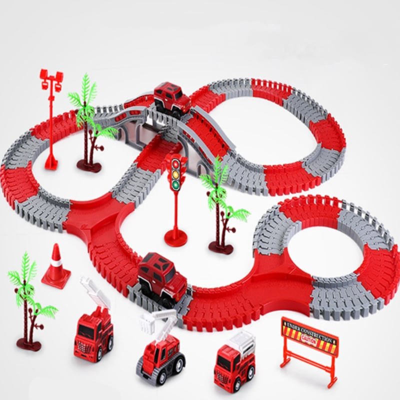 SpeedFlex Track – Flexible Racetrack with LED Vehicles