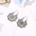 Elegant Isolde Mandala Earrings in Gold and Silver
