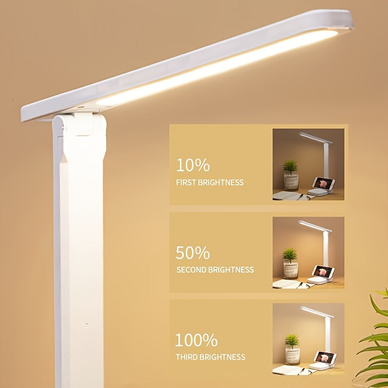 LumiDesk - Adjustable LED Desk Lamp with Touch Control and USB Port