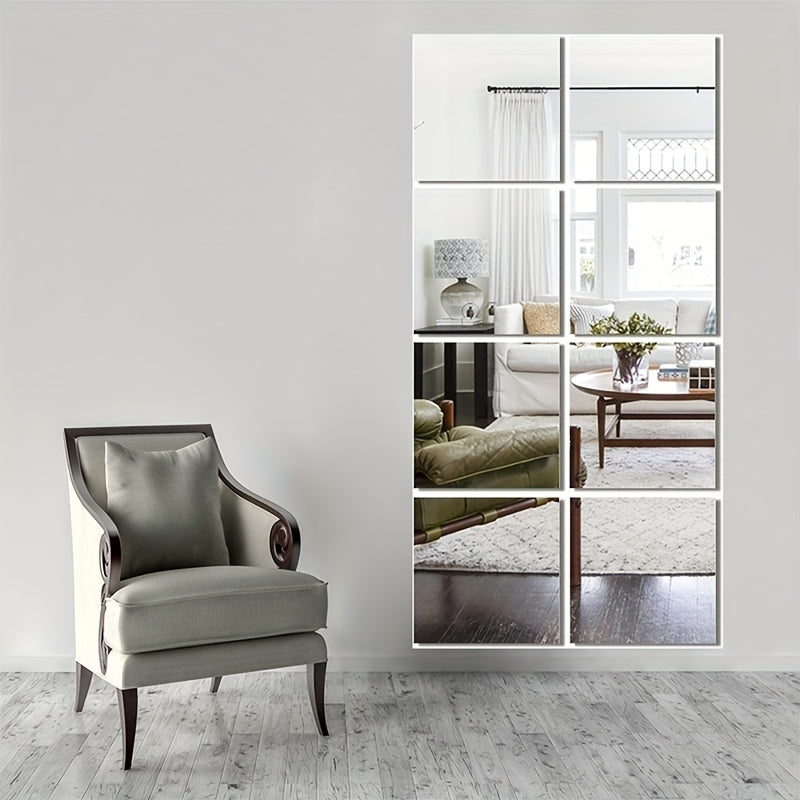 EleganceMirror – Luxury 3D Acrylic Mirror Tile Set