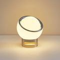OpalElegance Lamp - Minimalist Table Lamp Whiteh Bauhaus Style