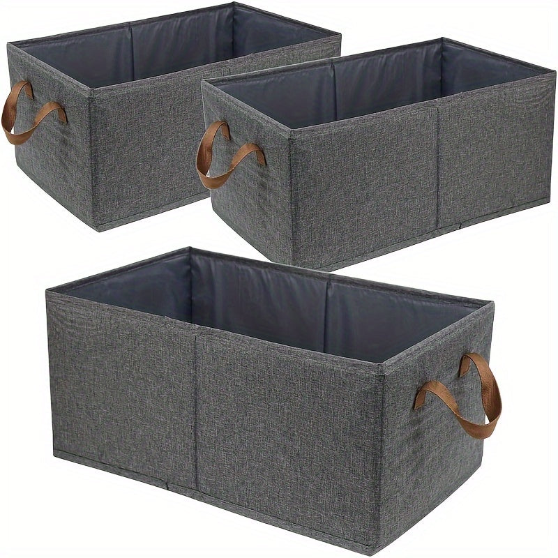 ChicOrganize - Elegant Foldable Storage Baskets Set of 3